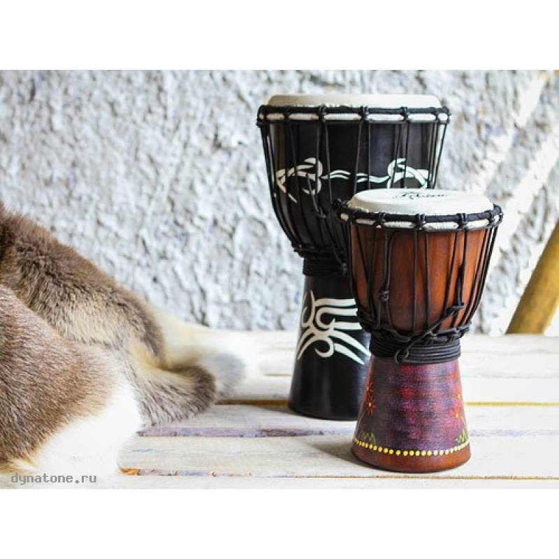 Фото YUKA DJWD06-12 - Джембе с верёвочной настройкой Юка