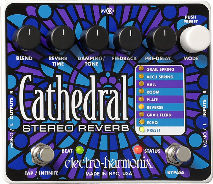 Фото Electro-Harmonix Cathedral SALE  гитарная педаль Stereo Reverb