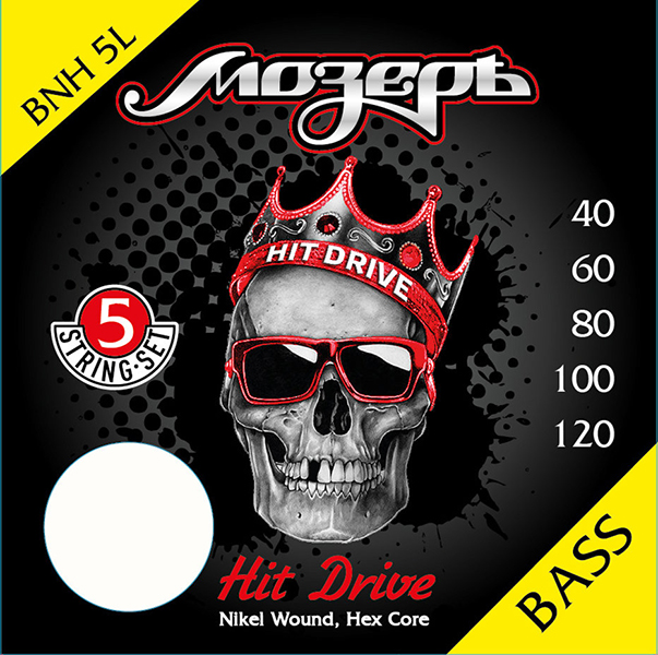 Фото Комплект струн для бас-гитары Мозеръ BNH-5L Hit Drive
