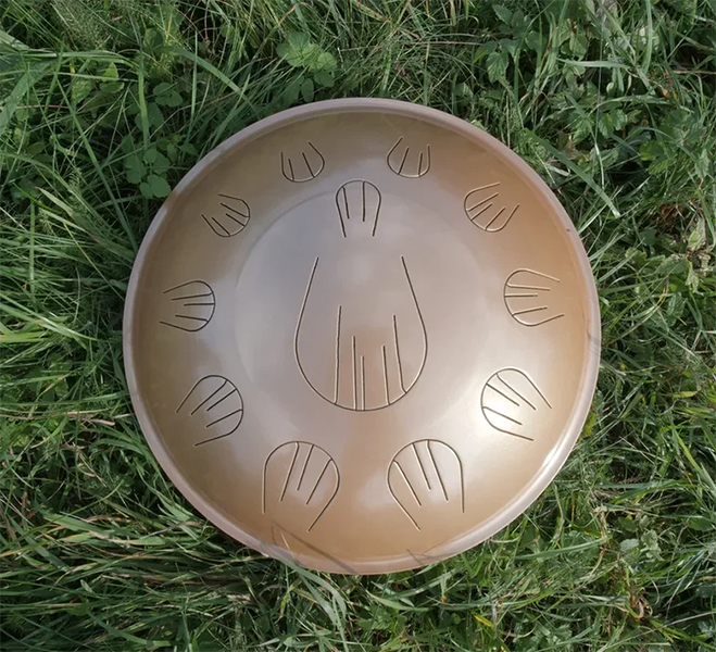 Фото Orion OrR12DGAg Язычковый барабан, "Латунь", 44см, D golden arcadia, со звукоснимателем и чехлом