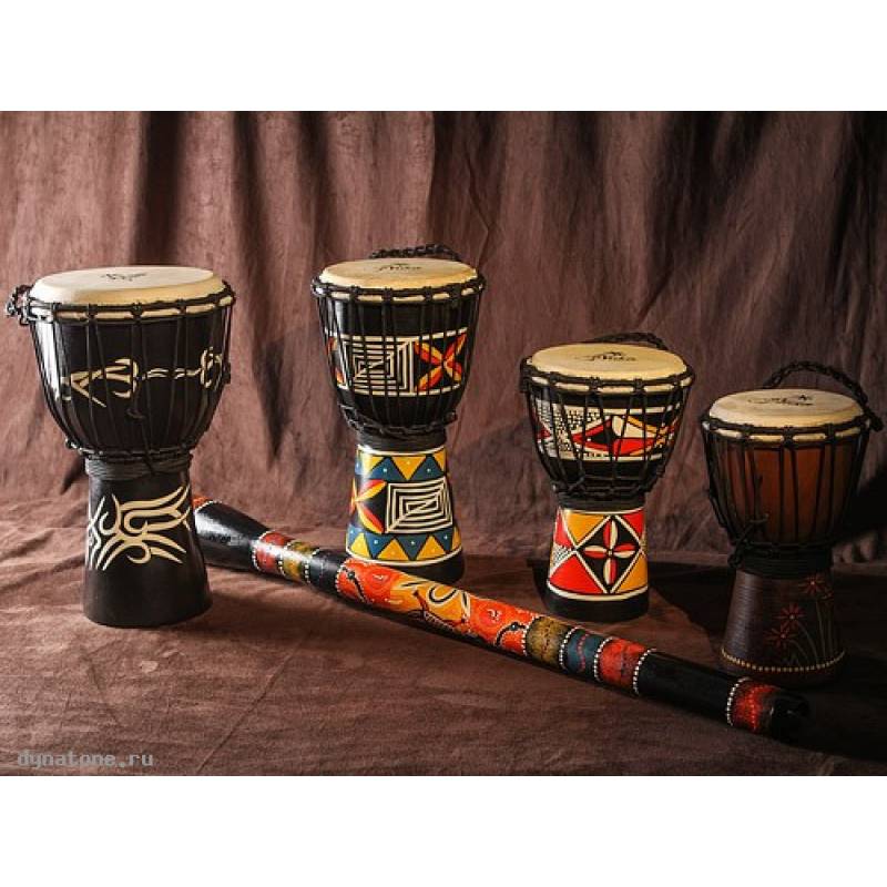 Фото YUKA DJWTT07-16 - Джембе с верёвочной настройкой Юка