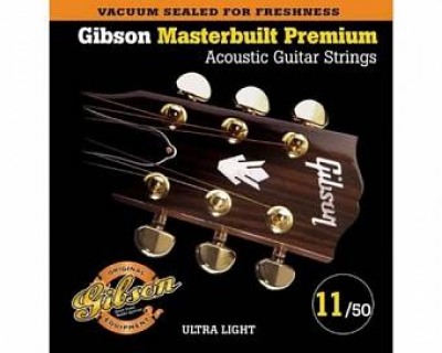 Фото GIBSON SAG-MB11 MASTERBUILT PHOSPHOR BR .011-.050 струны для акустической гитары