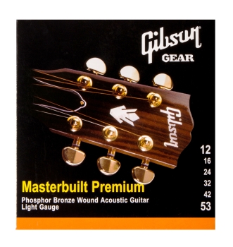 Фото GIBSON SAG-MB12 MASTERBUILT PHOSPHOR BR .012-.052 струны для акустической гитары