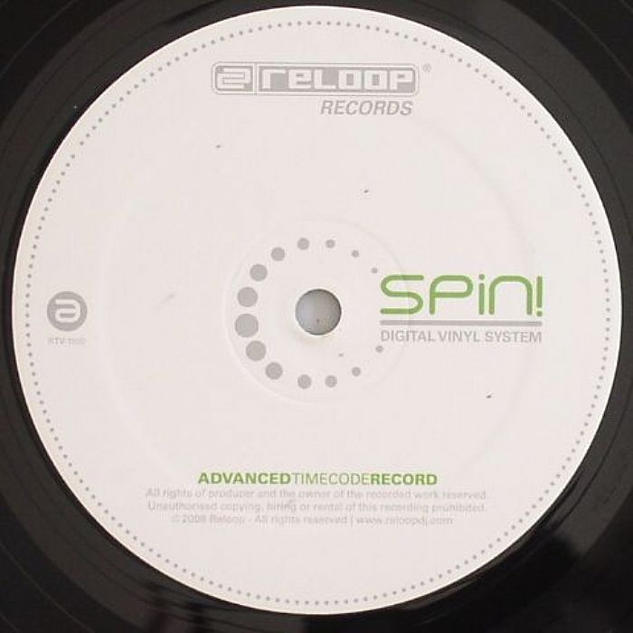 Фото Reloop Spin! Timecode Record black Виниловая пластинка с таймкодом