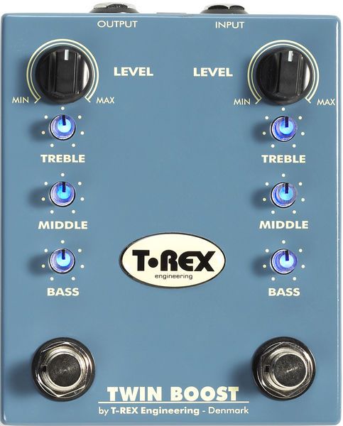 Фото T-Rex TwinBoost SALE  педаль эффектов, бустер. Два раздельных канала.