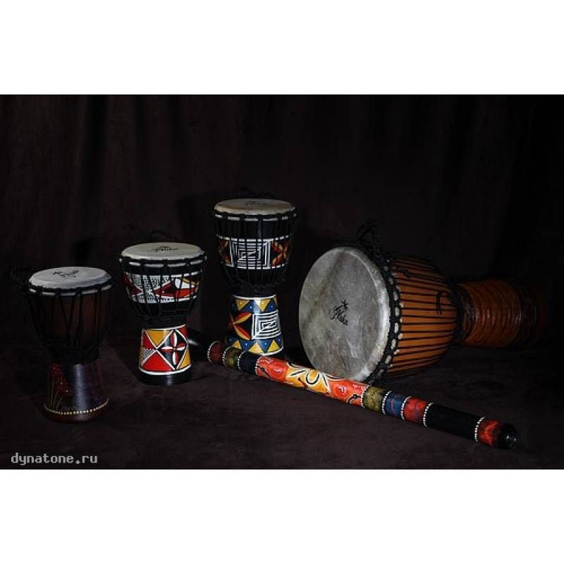 Фото YUKA DJWT07-16 - Джембе с верёвочной настройкой Юка