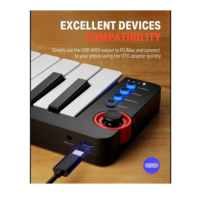 Фото MIDI-клавиатура Donner Music N-32