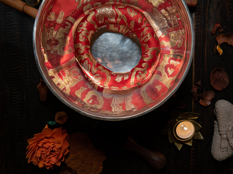 Фото Поющая чаша кованая  Sun/Moon SB-SUN 1,66