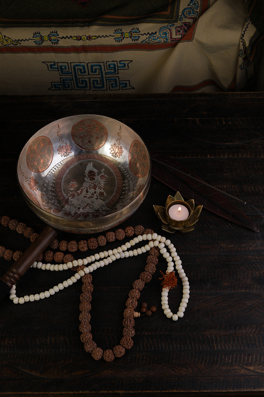 Фото Кованная поющая чаша Sun Full Carving SBSUN-FC