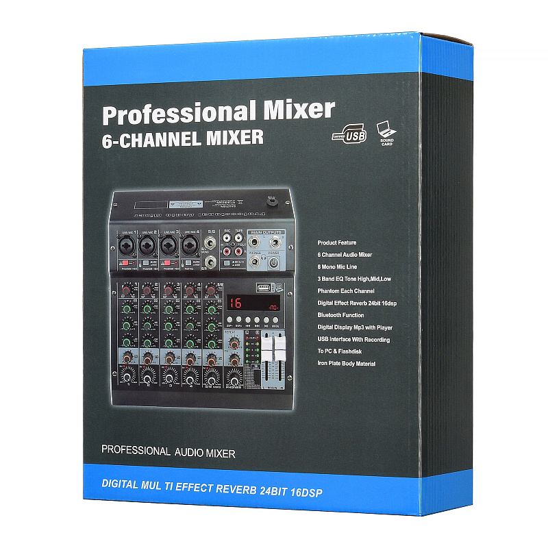 Фото Микшерный пульт DEKKO TP-6M