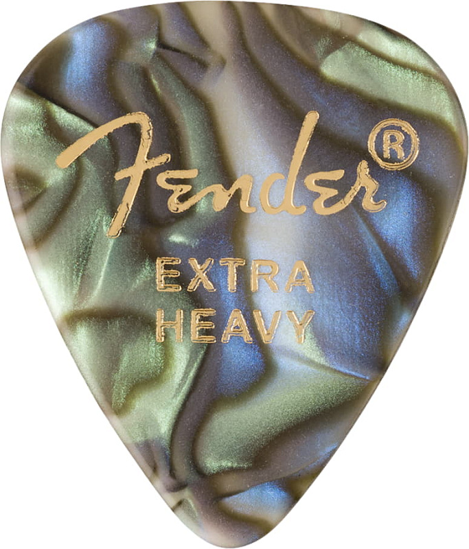 Фото FENDER 351 Shape Premium Picks Extra Heavy Abalone 12 Count
