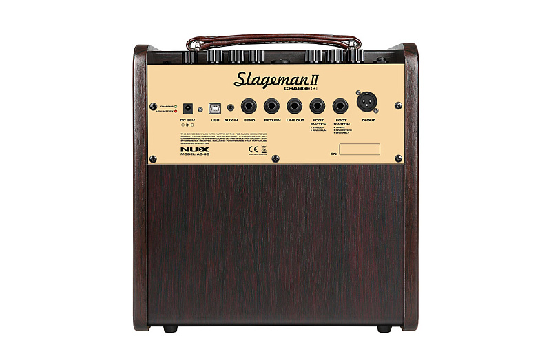 Фото Комбоусилитель для акустической гитары, 80Вт, Nux Cherub AC-80 Stageman II