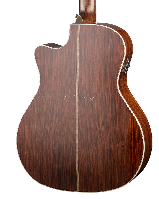 Фото Gold-A8-WCASE-LB Gold Series Электро-акустическая гитара,с вырезом, санберст, с чехлом, Cort