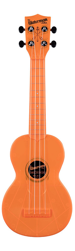Фото WATERMAN by KALA KA-SWF-OR Waterman Fluorescent Orange, Soprano Ukulele