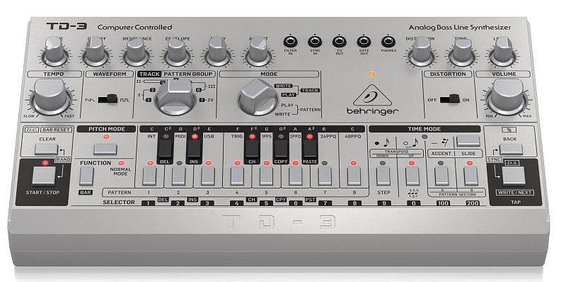 Фото Басовый аналоговый монофонический синтезатор BEHRINGER TD-3-SR