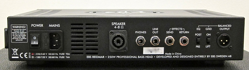 Фото EBS Reidmar 250  Усилитель для бас гитары 