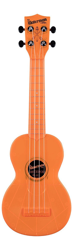 Фото WATERMAN by KALA KA-SWF-OR Waterman Fluorescent Orange, Soprano Ukulele