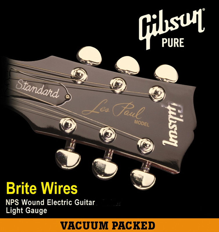 Фото GIBSON SVP-700UL BRITE WIRES ELECT SET/5 .09-.042 набор из 5-ти комплектов струн для электрогитары, 0.009-0.042, никель