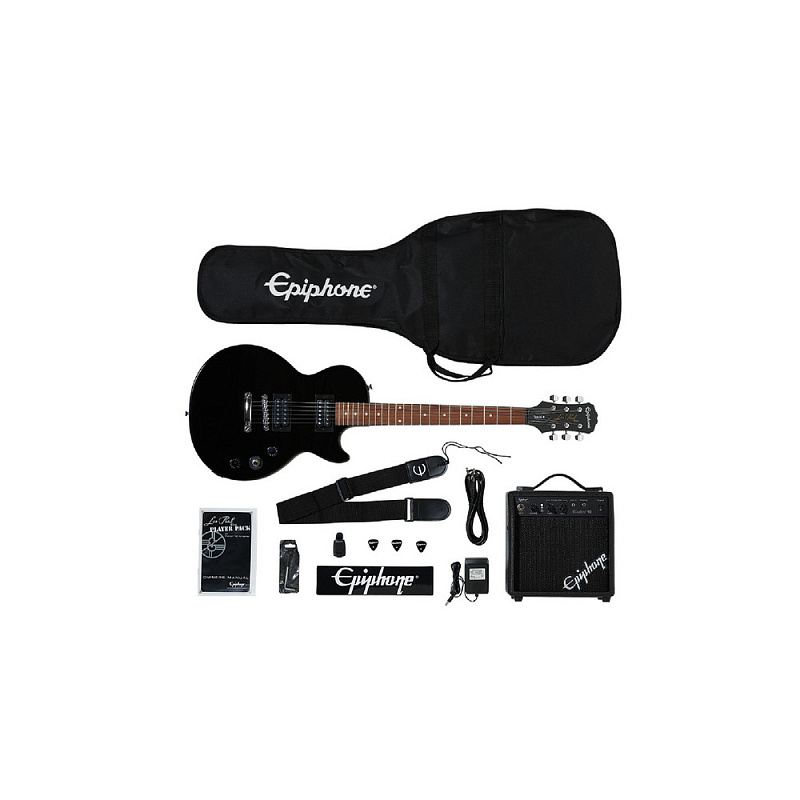 Фото EPIPHONE Les Paul Electric Guitar Player Pack Ebony