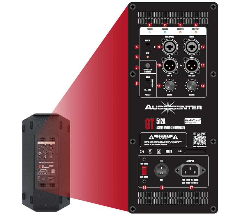 Фото Активная акустическая система Audiocenter GT510A