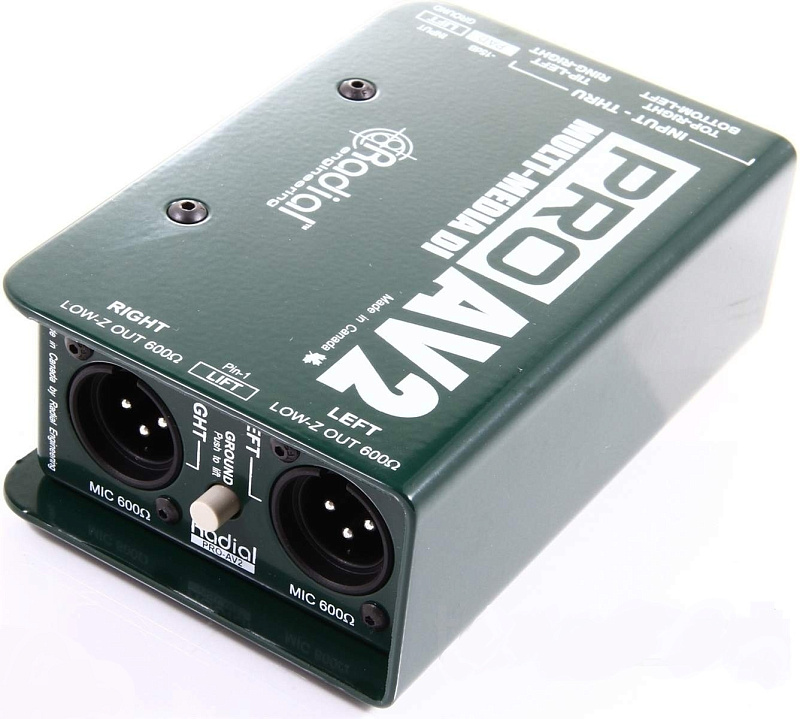 Фото Radial PRO-AV2  Двухканальный мультимедиа дибокс