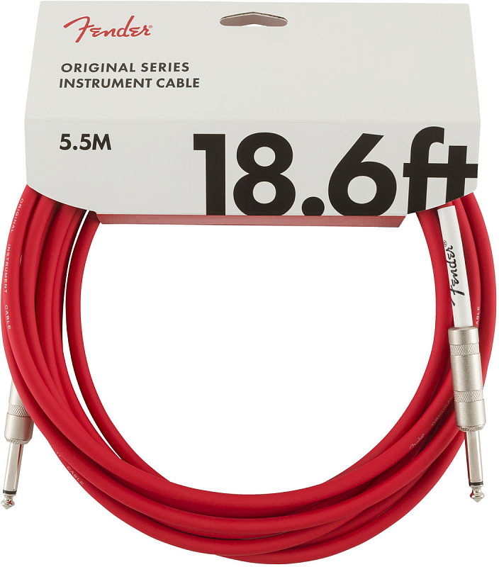 Фото Кабель FENDER 18.6' Original INST CABLE Fiesta Red