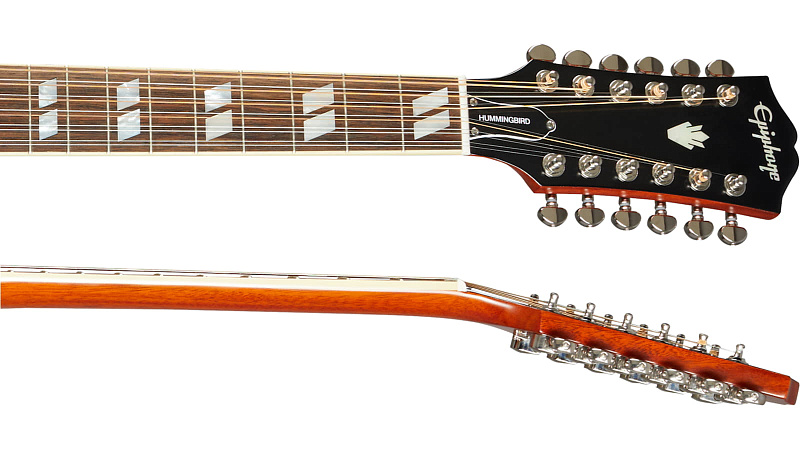 Фото EPIPHONE Hummingbird 12-String Aged Cherry Sunburst