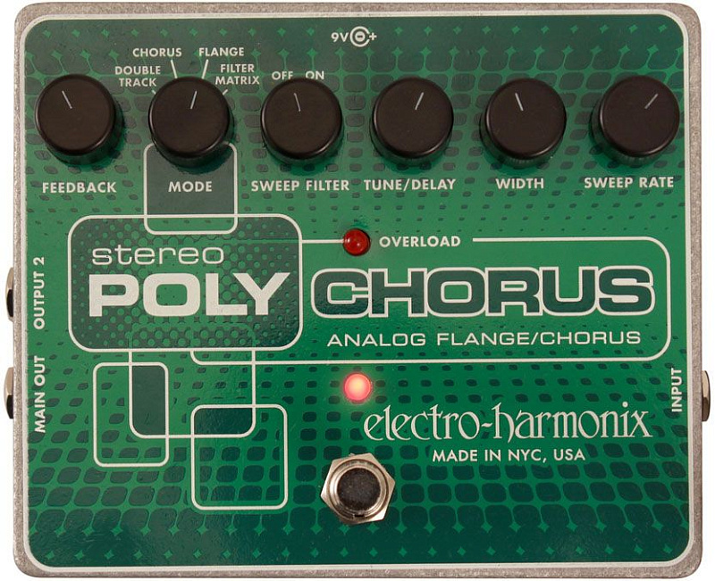 Фото Electro-Harmonix Stereo Polychorus SALE  гитарная педаль Analog Flange/ Chorus