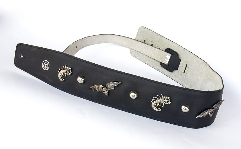 Фото Кожаный ремень для гитары Euphony Череп