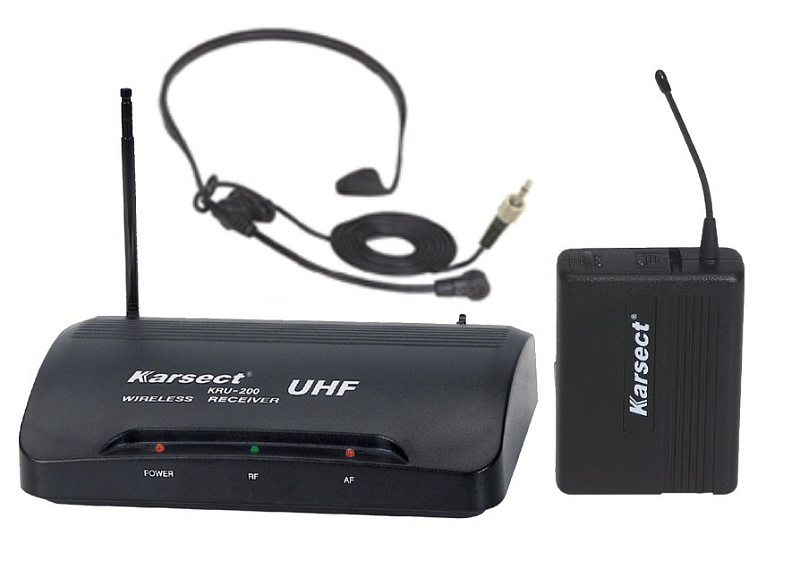 Фото KARSECT KRU200/KLT-9U/HT-1C Радиосистема с головным микрофоном