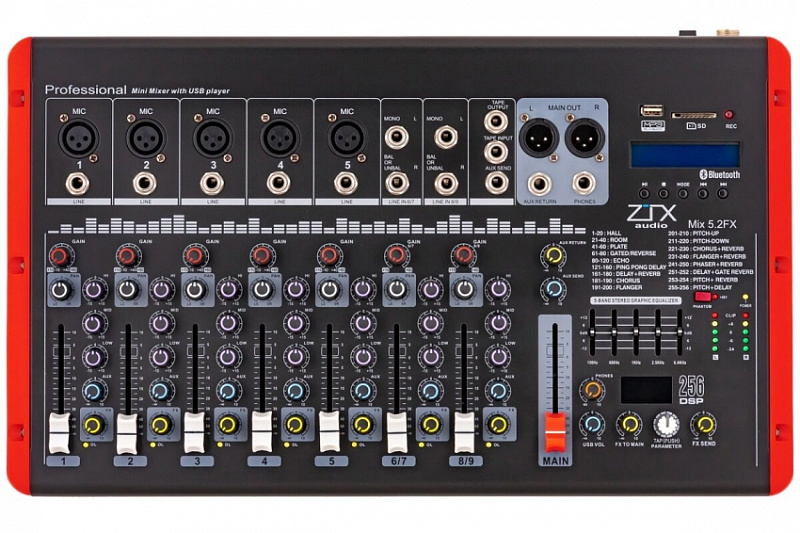 Фото Микшерный пульт ZTX audio Mix 5.2.Fx