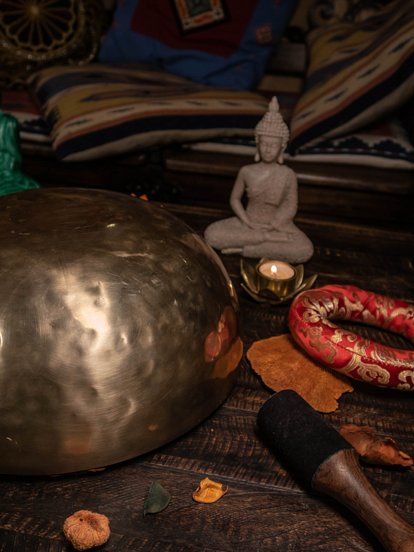 Фото Поющая чаша кованая Plain - SBBT Светлая 34