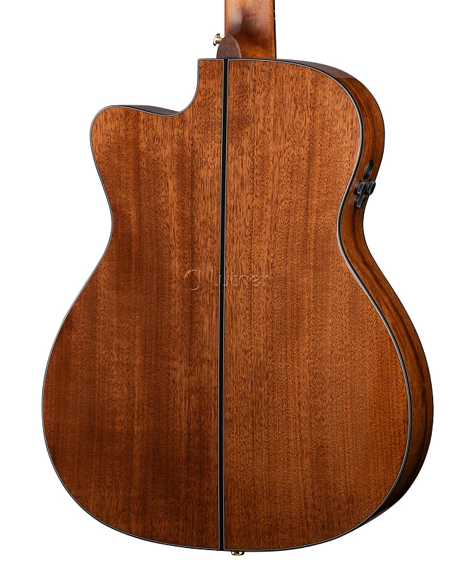 Фото Gold-OC6-WCASE-NAT Электро-акустическая гитара, с вырезом, цвет натуральный, с чехлом, Cort