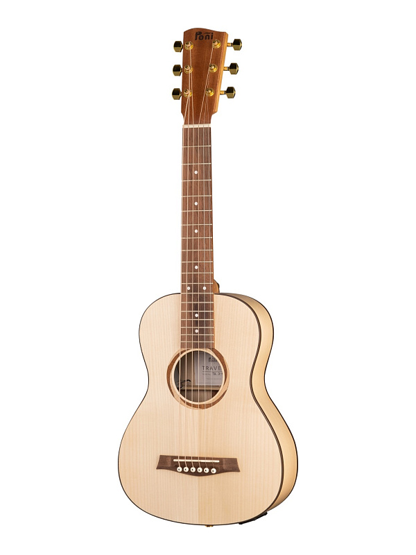 Фото TR3-1 Гитара электро-акустическая, трэвел, клен, Poni