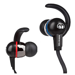 Monster iSport Immersion MH ISRT IE BK CT WW Внутриканальные наушники со спортивным креплением и контроллером для iPod / iPhone