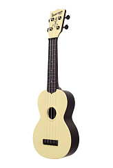 WATERMAN by KALA KA-SWB-YL Waterman Pale Yellow, Matte, Soprano Ukulele