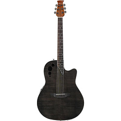 APPLAUSE AE44IIP-TBKF Elite Mid Cutaway Trans Black Flame 