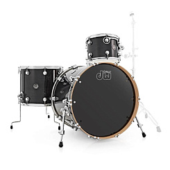 Ударная установка DW PERFORMANCE LACQUER 22"-12"-16" без стоек и малого, клён, чёрная