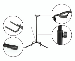 Напольная гитарная стойка Foix J-31B, складная