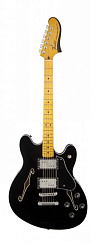 FENDER MODERN PLAYER STARCASTER BASS MN BLK полуакустическая бас-гитара