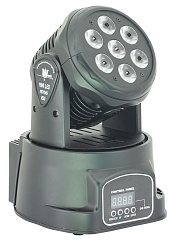 Nightsun SPB305  вращающаяся  голова, WASH, 7 LED x 10W, DMX, авто, звук. актив. Master/ slave