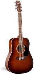 Art & Lutherie 12 CEDAR ANTIQUE BURST QI+Кейс  12-струнная электроакустическая гитара Dreadnought, с