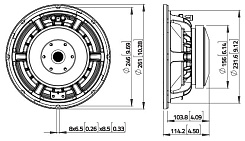 Динамик Lavoce WAF102.51 10" 700 Вт 8 Ом