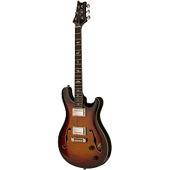 Электрогитара PRS SE HOLLOWBODY II TRI-COLOUR SUNBURST, с кейсом