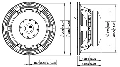  Динамик Lavoce WAF124.01 12" 2000 Вт 8 Ом