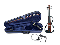 GEWA E-Violine line Red brown 