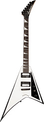 JACKSON JS Series Rhoads JS32T, Rosewood Fingerboard, Strings-Thru-Body, White with Black Bevels