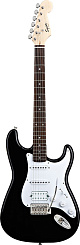 FENDER SQUIER BULLET STRAT TREMOLO RW, Black электрогитара, цвет черный