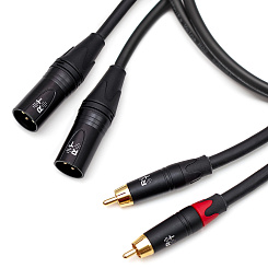 Кабель межблочный 2XLR-2RCA Radiotehnika Volna M02 (male) 3 m