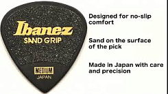 Медиатор IBANEZ SAND GRIP PPA16HRG-BK